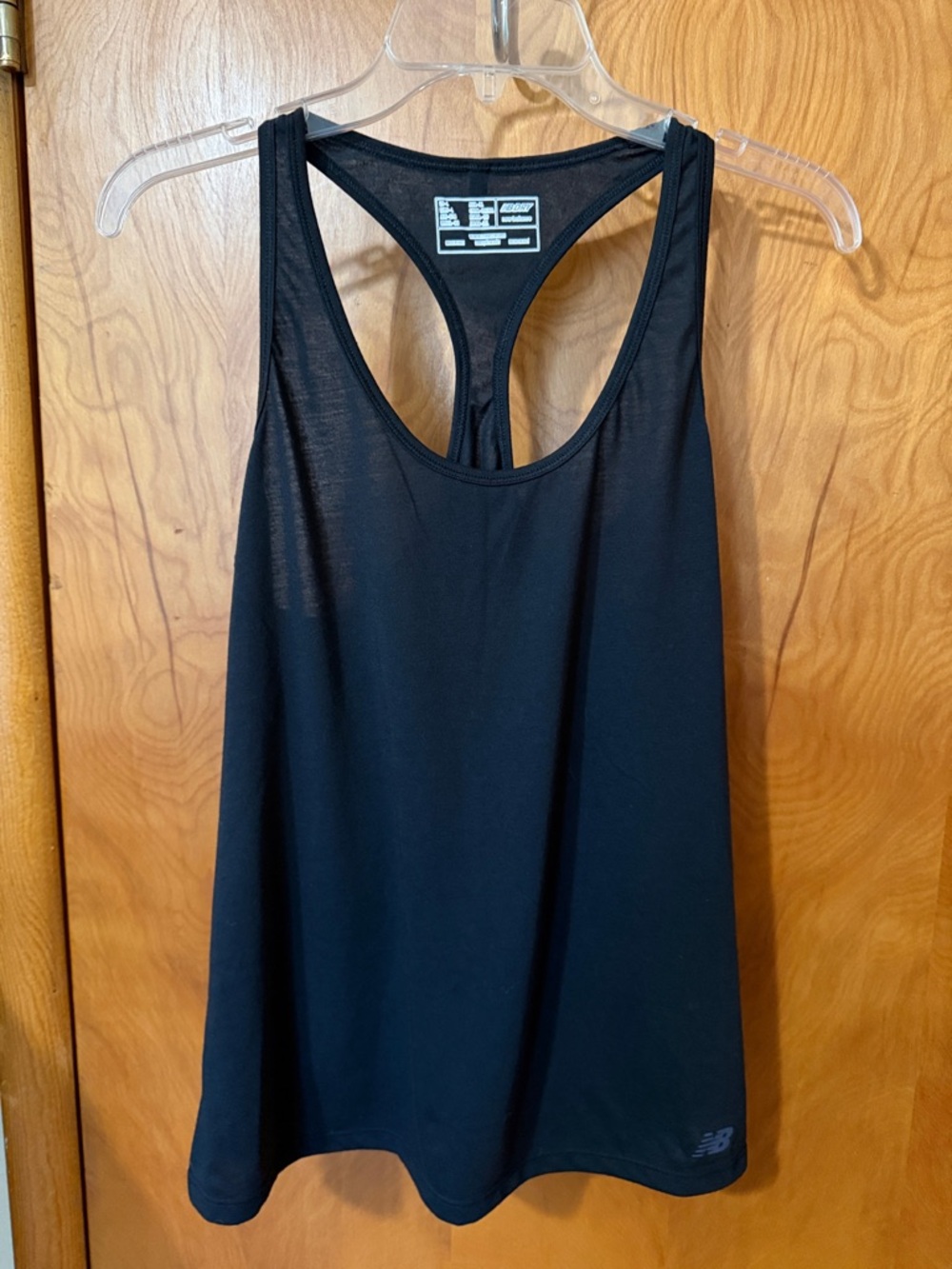 New Balance Black Racerback Performance Tank size large